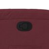 vidaXL Poltrona reclin&aacute;vel tecido vermelho tinto