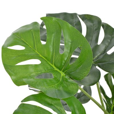 vidaXL Planta costela-de-adão artificial com vaso 100 cm verde