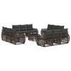 vidaXL Conjunto de Sof&aacute; de Jardim 13 unid. Cinza e Cinza Escuro