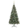 vidaXL Árvore Natal artificial pré-iluminada c/ bolas 210 cm