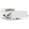 vidaXL Cama sem colch&atilde;o 120x200 cm madeira de pinho maci&ccedil;a branco