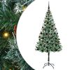 vidaXL &Aacute;rvore de Natal Artificial Verde 180 cm PVC e A&ccedil;o