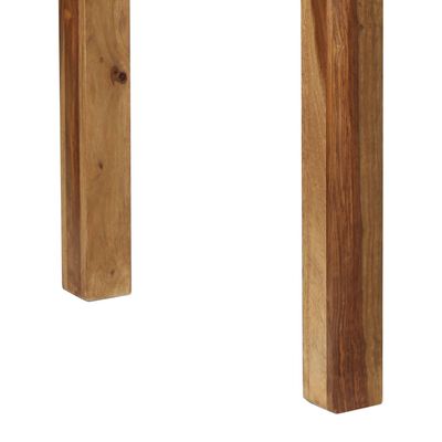 vidaXL Mesa de bar em madeira de sheesham maciça 118x60x107 cm