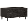 vidaXL Mesa de centro 80x50x40 cm madeira de mangueira maci&ccedil;a preto