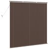 vidaXL Cortina Veneziana Marrom Escuro 160 x 150 cm PVC