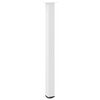 vidaXL P&eacute;s para mesa de bar 4 pe&ccedil;as, branco, 110-112 cm, a&ccedil;o