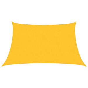 vidaXL Para-sol estilo vela 160 g/m&sup2; 3/4x2 m PEAD amarelo