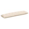 vidaXL Travesseiro para Costas Bege 200 x 50 cm Tecido de Microfibra