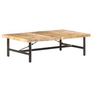 vidaXL Mesa de centro 142x90x42 cm madeira de mangueira maci&ccedil;a