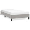 vidaXL Estrutura de cama sem colch&atilde;o 90x200 cm tecido cinzento-claro