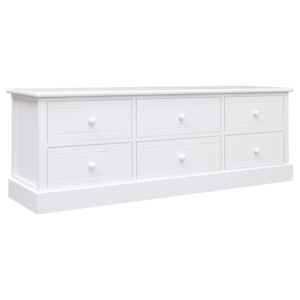 vidaXL Banco de corredor 115x30x40 cm madeira branco