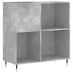 vidaXL Arm&aacute;rio p/ discos 84,5x38x89 cm derivados madeira cinza-cimento
