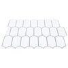vidaXL Adesivos Decorativos 10 pcs Branco e Cinza 30 x 30 x 0,8 cm