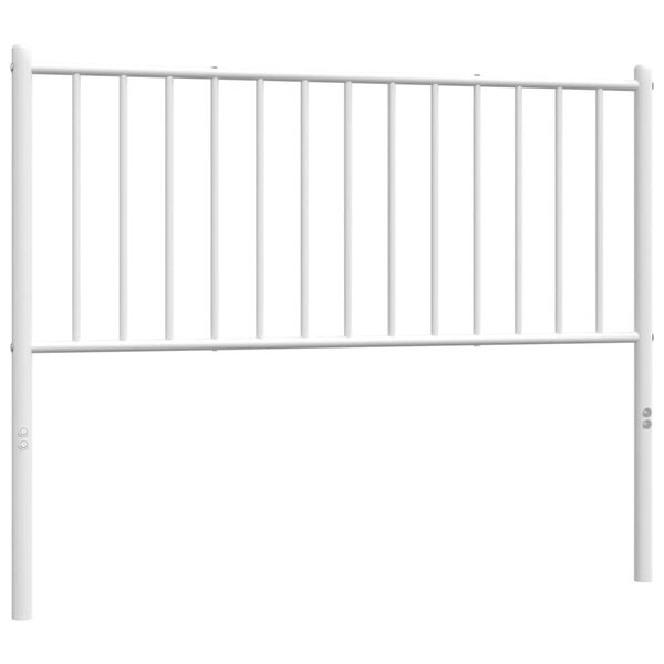 vidaXL Cabeceira de cama 107 cm metal branco