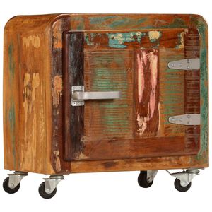 vidaXL Mesa de cabeceira 50x30x50 cm madeira recuperada maci&ccedil;a