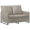 vidaXL Sof&aacute; de 2 lugares Cinzento-claro 130 x 81 x 82 cm