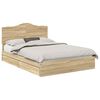 vidaXL Cama com Armazenamento com gaveta Carvalho Sonoma 140 x 200 cm