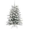 vidaXL &Aacute;rvore de Natal Articulada Artificial Branco 120 cm PE e PVC