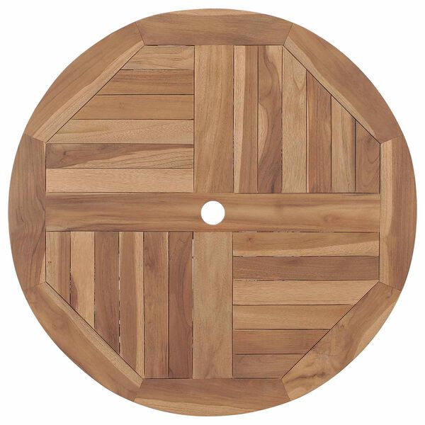 vidaXL Conjunto de Jantar para Jardim 3 pcs Castanho