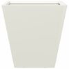 vidaXL Vaso/floreira de jardim 30x30x30 cm aço branco