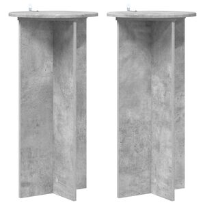 vidaXL Suporte para Plantas 2 pcs Cinzento Cimento 40 x 40 x 80 cm
