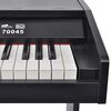 vidaXL Piano digital de 88 teclas com pedais, placa de melamina preta