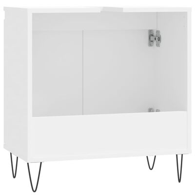 vidaXL Armário de casa de banho 58x33x60 cm derivados madeira branco