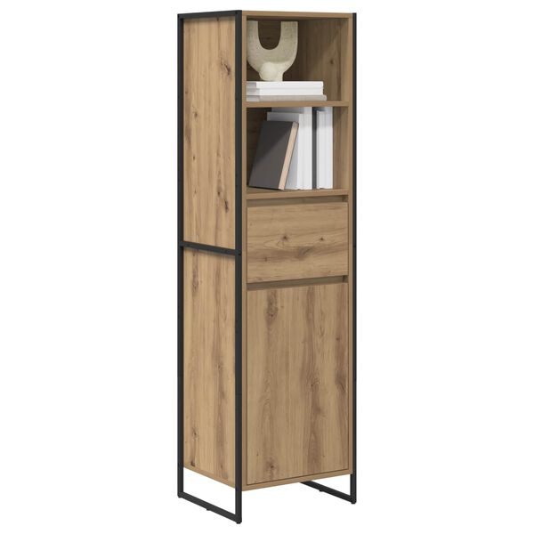 vidaXL Gabinete de Livros Carvalho Artesanal 43 x 36 x 150.5 cm