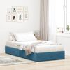 vidaXL Cama com Armazenamento Azul Escuro 90 x 190 cm Veludo