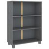 vidaXL Estante HAMAR 85x35x112 cm pinho maci&ccedil;o cinza-escuro