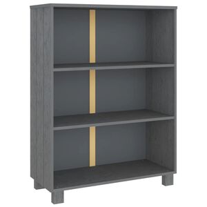 vidaXL Estante HAMAR 85x35x112 cm pinho maci&ccedil;o cinza-escuro