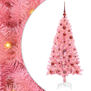vidaXL &Aacute;rvore de Natal Rosa 120 cm PVC