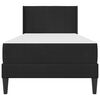 vidaXL Estrutura da Cama com colch&atilde;o Preto 90 x 200 cm Veludo
