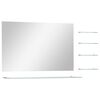 vidaXL Espelho de parede com 5 prateleiras 100x60 cm prateado