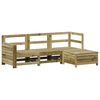 vidaXL 4 pcs conjunto sof&aacute;s de jardim madeira de pinho impregnada