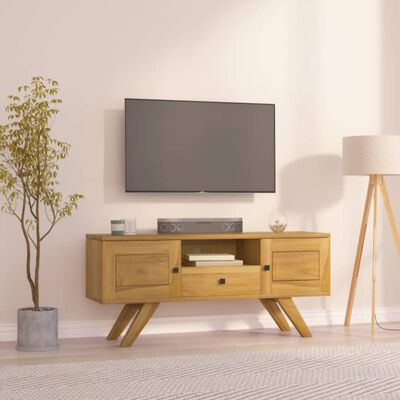 vidaXL Móvel de TV 110x30x50 cm madeira de teca maciça
