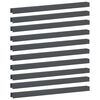 vidaXL Perfil de cobertura para jardim 10 unid. 100 x 6 x 5 cm A&ccedil;o