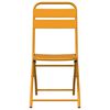 vidaXL Cadeira Dobrável de Jardim 2 pcs Mostarda 55 x 56.5 x 91cm Aço