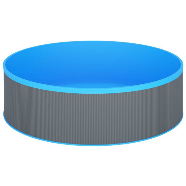 vidaXL Piscina Splasher c/ skimmer e bomba suspensa 350x90cm cinzento