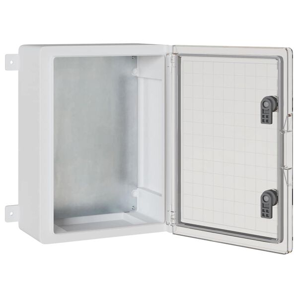 vidaXL Arm&aacute;rio de Controle Cinzeto 30 x 19,5 x 40 cm Pl&aacute;stico ABS