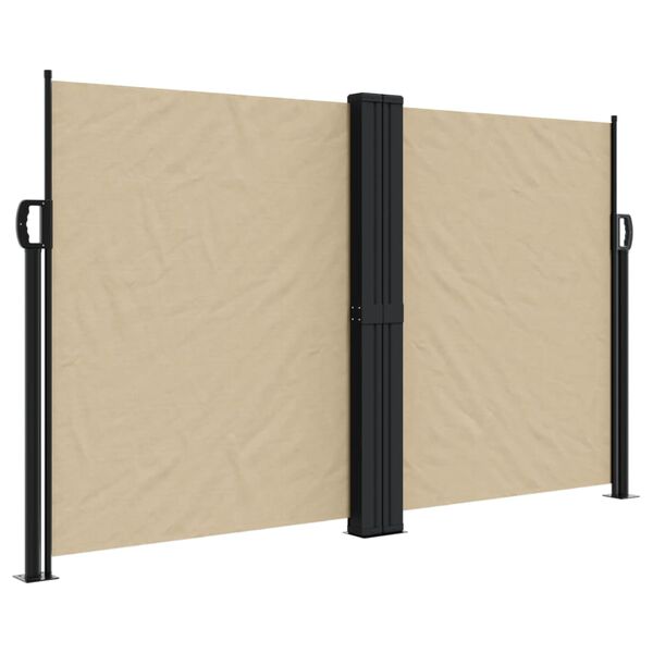vidaXL Toldo lateral retrátil 140x600 cm bege
