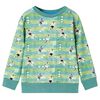 Sweatshirt para crian&ccedil;a verde-claro mesclado 140