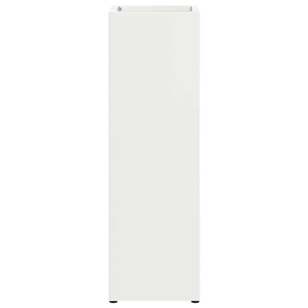 vidaXL Suporte de Guarda-Sol Branco 15,5 x 15,5 x 49 cm Metal