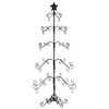 vidaXL &Aacute;rvore de Natal para decora&ccedil;&atilde;o 150 cm metal preto