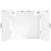 vidaXL Arm&aacute;rio para Dartboard HOORN Branco 52,5 x 10,5 x 53,5 cm