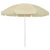 vidaXL Guarda-sol de praia 240 cm amarelo areia