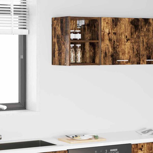 vidaXL Arm&aacute;rio suspenso Carvalho Defumado 30 x 29,5 x 40 cm