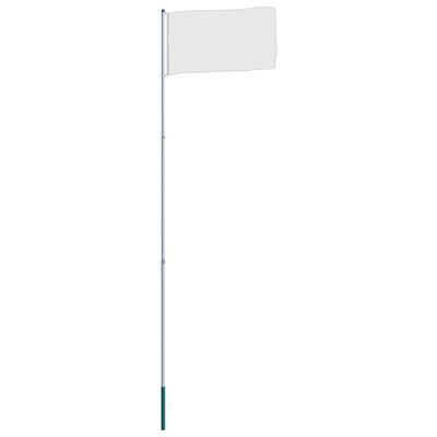 vidaXL Mastro de bandeira telescópico 6 m alumínio