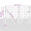 vidaXL Cerca com Poste Cinzeto 0,6 x 25 m A&ccedil;o e PVC