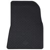 vidaXL Tapete de carro 4 pcs Preto Borracha